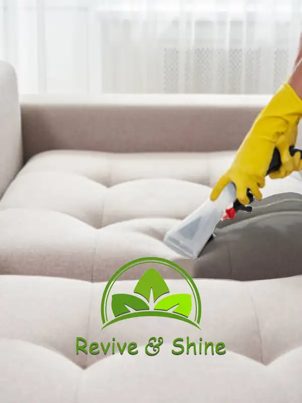 Técnico realizando limpeza de sofás em Almancil, Algarve